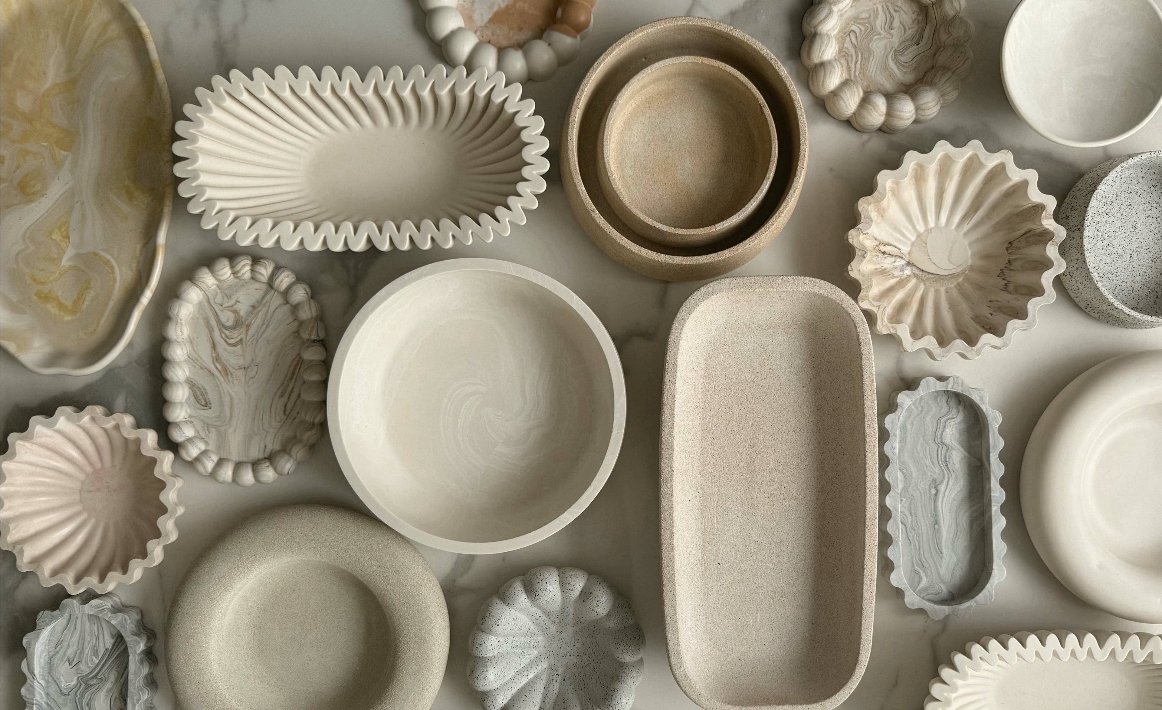 Handcrafted decorative bowls and trays by Omora Living Melbourne